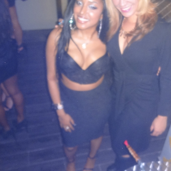 36B black lace sexy goth crop top bustier bra bralette cupped club party small - Picture 2 of 7